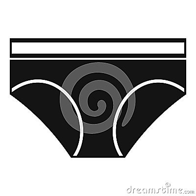 Woman underwear panties icon, simple style Vector Illustration