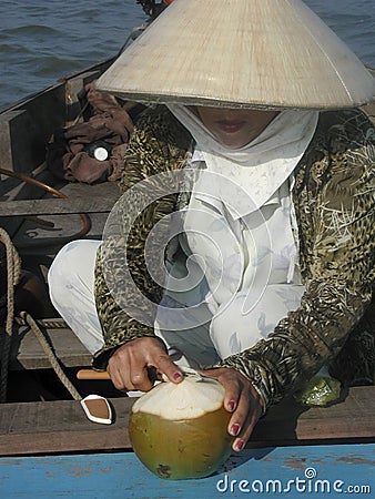 Woman in Vietnam Stock Photo