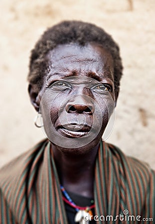 Woman in Kotido in Uganda Editorial Stock Photo