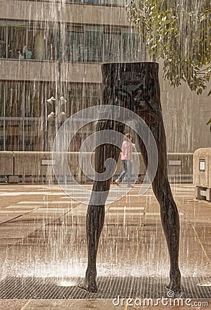 Klaus Weber: Thinking Fountain. Editorial Stock Photo