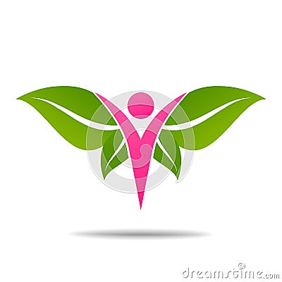 Woman wellness logo, beautiful spa design Vector Illustration