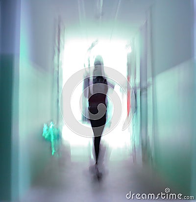 A vague figure in the memory Stock Photo