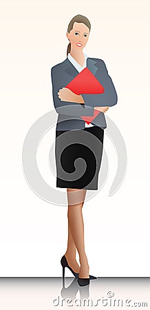 Woman at work Vector Illustration