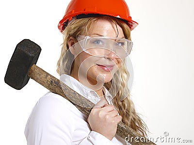 Woman working Stock Photo
