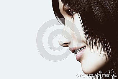 Womans face Stock Photo