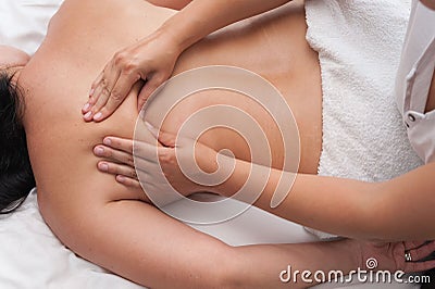 Womans in spa salon massage therapy and beauty treatments Editorial Stock Photo