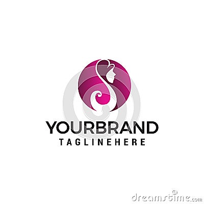 Women beauty and spa logo design concept template Vector Illustration