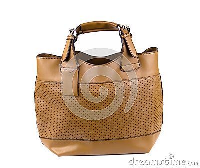 Women brown bag Stock Photo