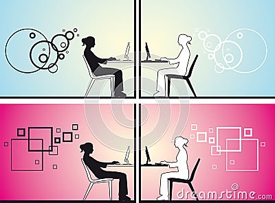 Women chatting Vector Illustration