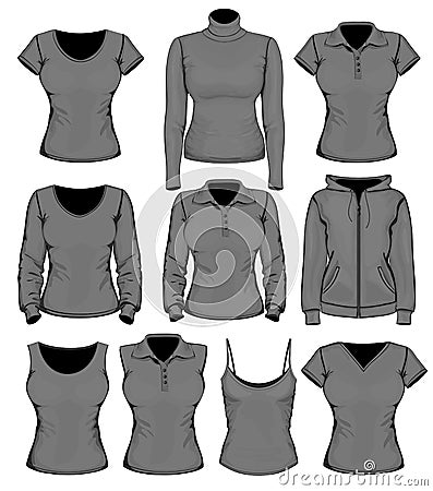 Women clothes collection Vector Illustration