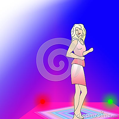 Women dancing. Stock Photo