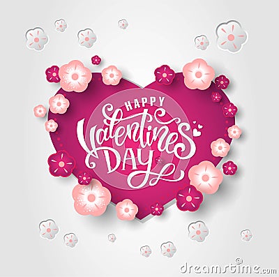 Happy Valentines Day Vector Illustration