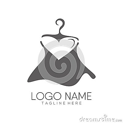 Women fashion logo and icon design Stock Photo