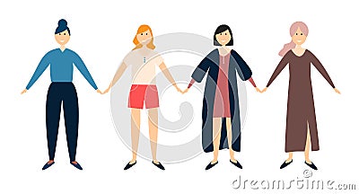 Women Friendship Concept Vector Illustration Vector Illustration