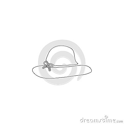 Women hats. flat vector icon Vector Illustration