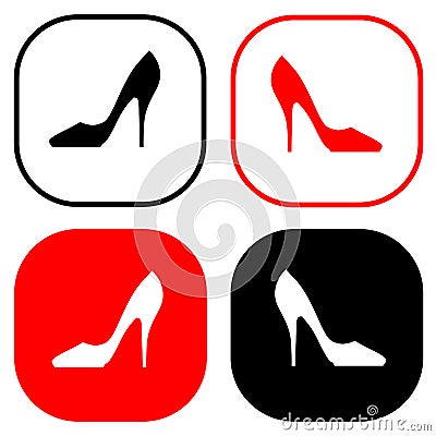 Women high heel Vector Illustration