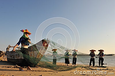 The Women of Hui an Editorial Stock Photo