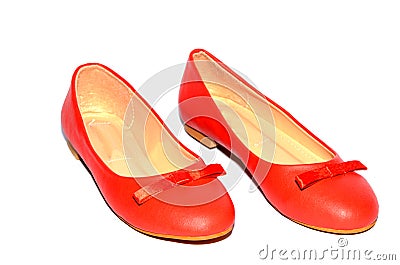 Women leather shoes Stock Photo