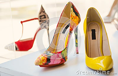 Women luxury shoes Stock Photo