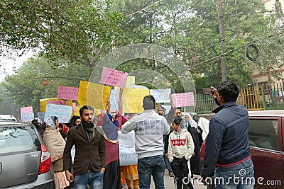 Women march to protest the Citizenship Act Editorial Stock Photo