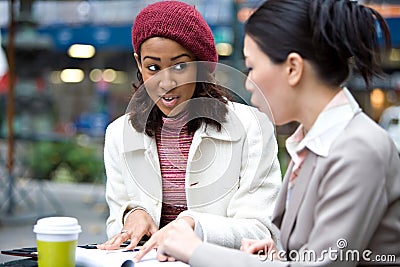 Women Meeting for Business Stock Photo