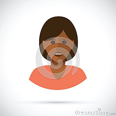 Women profile view Vector Illustration