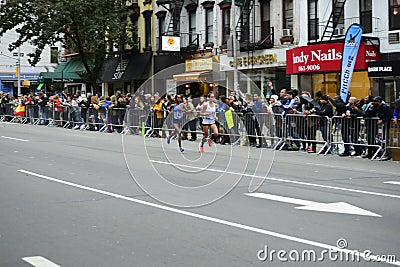 2017 NYC Marathon - Women Editorial Stock Photo