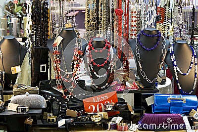 Women's Accessories Shop Stock Photo