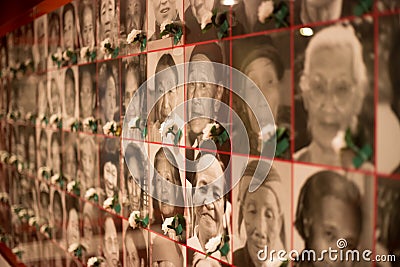 women`s active museum on war and peace, picture memorial Editorial Stock Photo