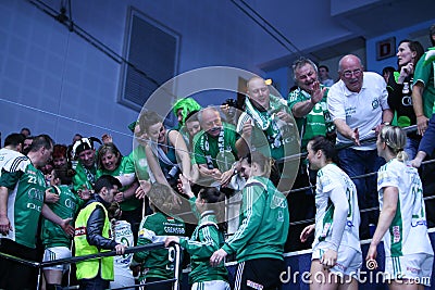 Women's EHF Champions League - CSM BUCHAREST vs GYORI AUDI ETO KC Editorial Stock Photo