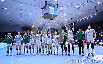 Women's EHF Champions League - CSM BUCHAREST vs GYORI AUDI ETO KC Editorial Stock Photo