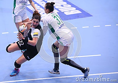 Women's EHF Champions League - CSM BUCHAREST vs GYORI AUDI ETO KC Editorial Stock Photo