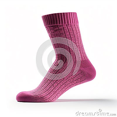 Women's foot socks isolated on white background. Stock Photo