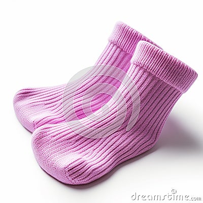 Women's foot socks isolated on white background. Stock Photo