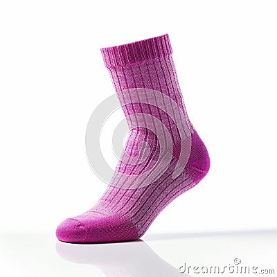 Women's foot socks isolated on white background. Stock Photo