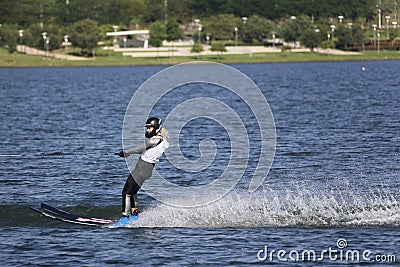 Women's Jump Action - June Fladborg Editorial Stock Photo