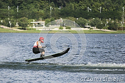 Women's Jump Action - Marion Mathieu Editorial Stock Photo