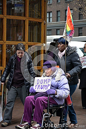 Women`s march. Editorial Stock Photo