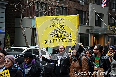 Women`s march. Editorial Stock Photo