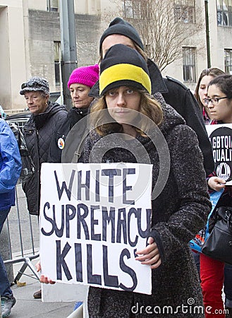 Women`s March on Washington Editorial Stock Photo