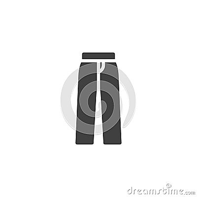 Women`s pants vector icon Vector Illustration
