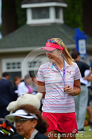 Women's Professional Golfer Lexi Thompson KPMG Women's PGA Championship 2016 Editorial Stock Photo