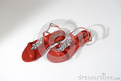 Women's Shoes Wedding Shoes Work Shoes Stock Photo