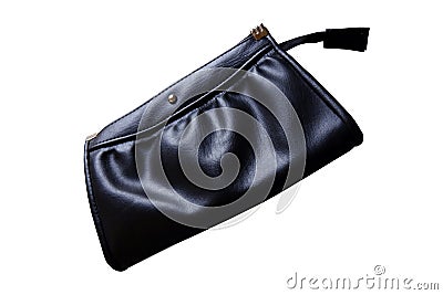 Women`s small leather hand purse Stock Photo