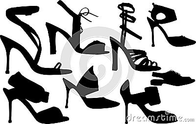 Women shoes vector Vector Illustration