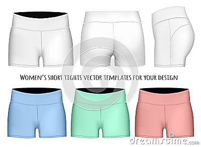 Women short tights. Vector Illustration