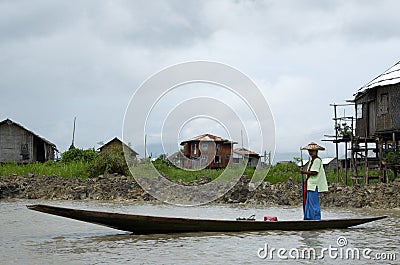 Women taking the boat to the market Editorial Stock Photo