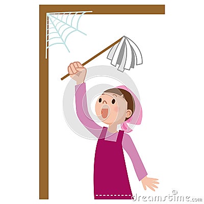 Women to clean Vector Illustration