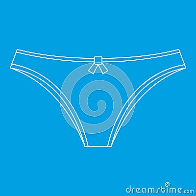 Women underwear icon, outline style Vector Illustration