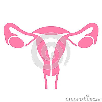 Uterus ovary icon Vector Illustration